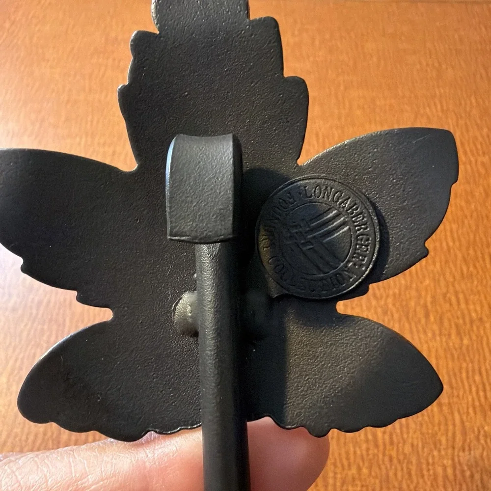 Longaberger Wrought Iron Maple Leaf Wall Hook